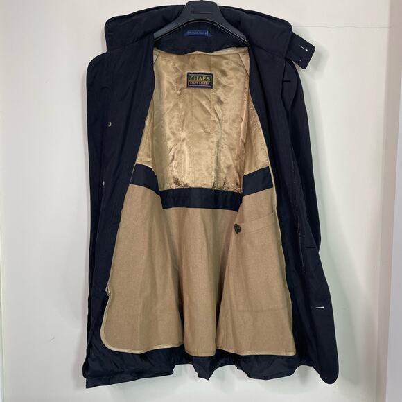 Chaps Ralph Lauren Hooded Removable Lining Black Anorak Jacket Size M - Picture 4 of 8